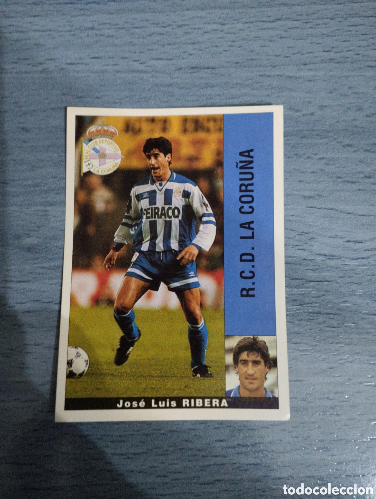 Cromos de Futebol: Cromo Panini liga 95 96 ribera deportivo de la Coru&ntilde;a sin pegar