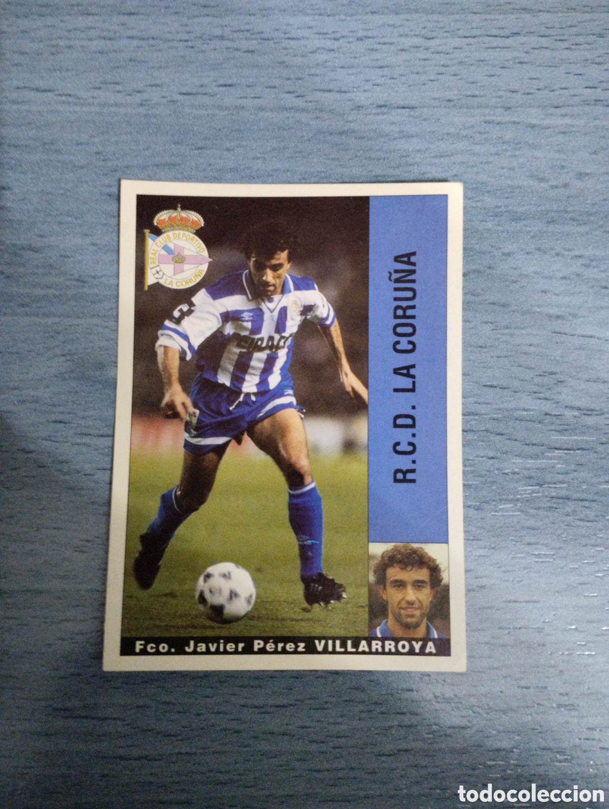 Cromos de Futebol: Cromo Panini liga 95 96 villarroya deportivo de la Coru&ntilde;a sin pegar