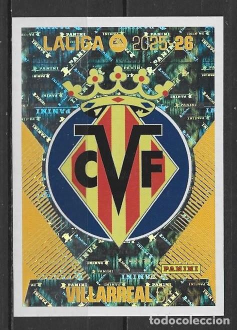 Cromos de F&uacute;tbol: Liga este 25/26 - Escudo - N&ordm; 1 - Villarreal ( Logo )