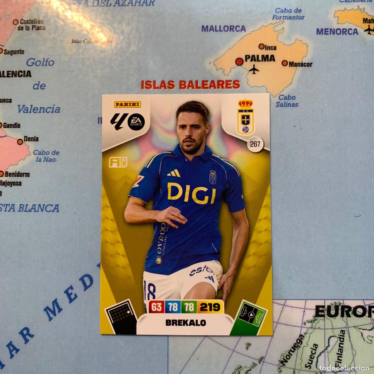Cromos de F&uacute;tbol: Brekalo n&uacute;mero 267 del Oviedo cromo adrenalyn XL 25-26 2025-2026