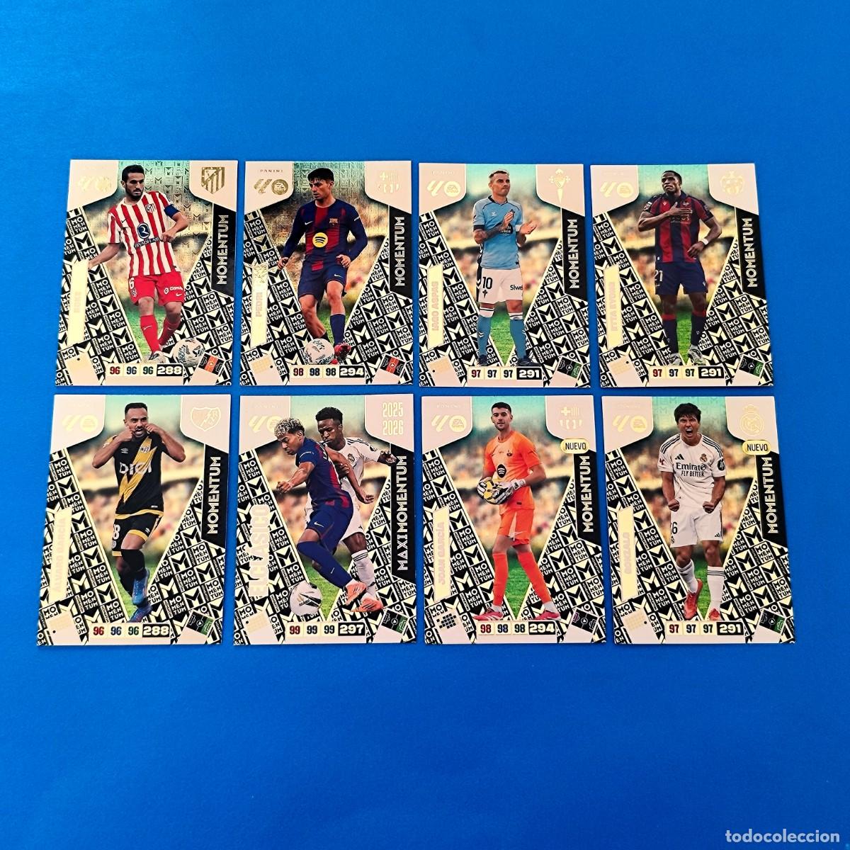 Cromos de F&uacute;tbol: Adrenalyn 2025 2026 / 25 26 Momentum Gonzalo Joan Garc&iacute;a Cl&aacute;sico Yamal Aspas Etta &Aacute;lvaro Koke Pedri