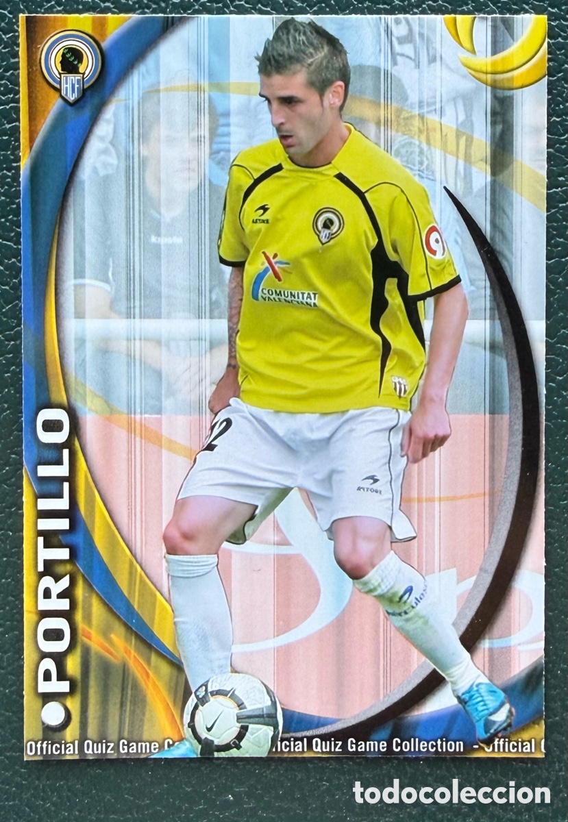 Cromos de F&uacute;tbol: 506 PORTILLO HERCULES CF FICHAS ALBUM MUNDICROMO 2010 2011 10 11