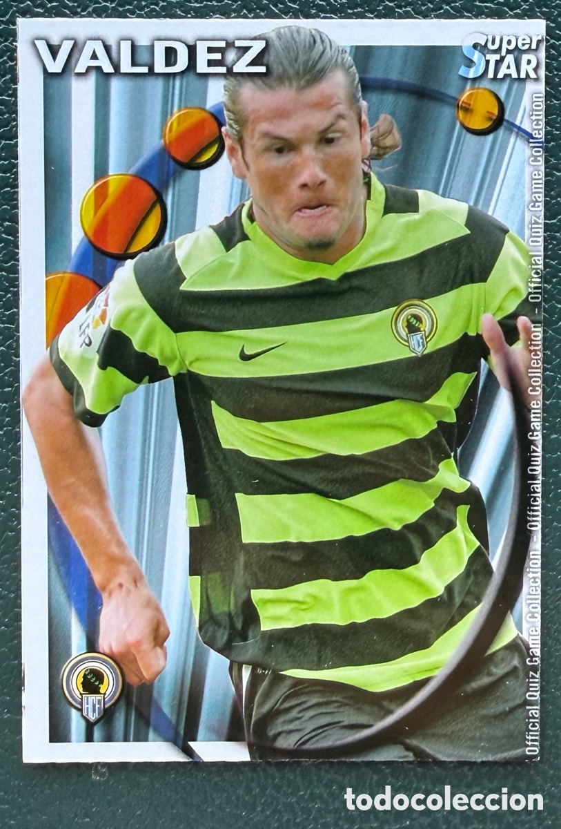 Cromos de F&uacute;tbol: 512 VALDEZ SUPERSTAR MATE HERCULES CF FICHAS ALBUM MUNDICROMO 2010 2011 10 11