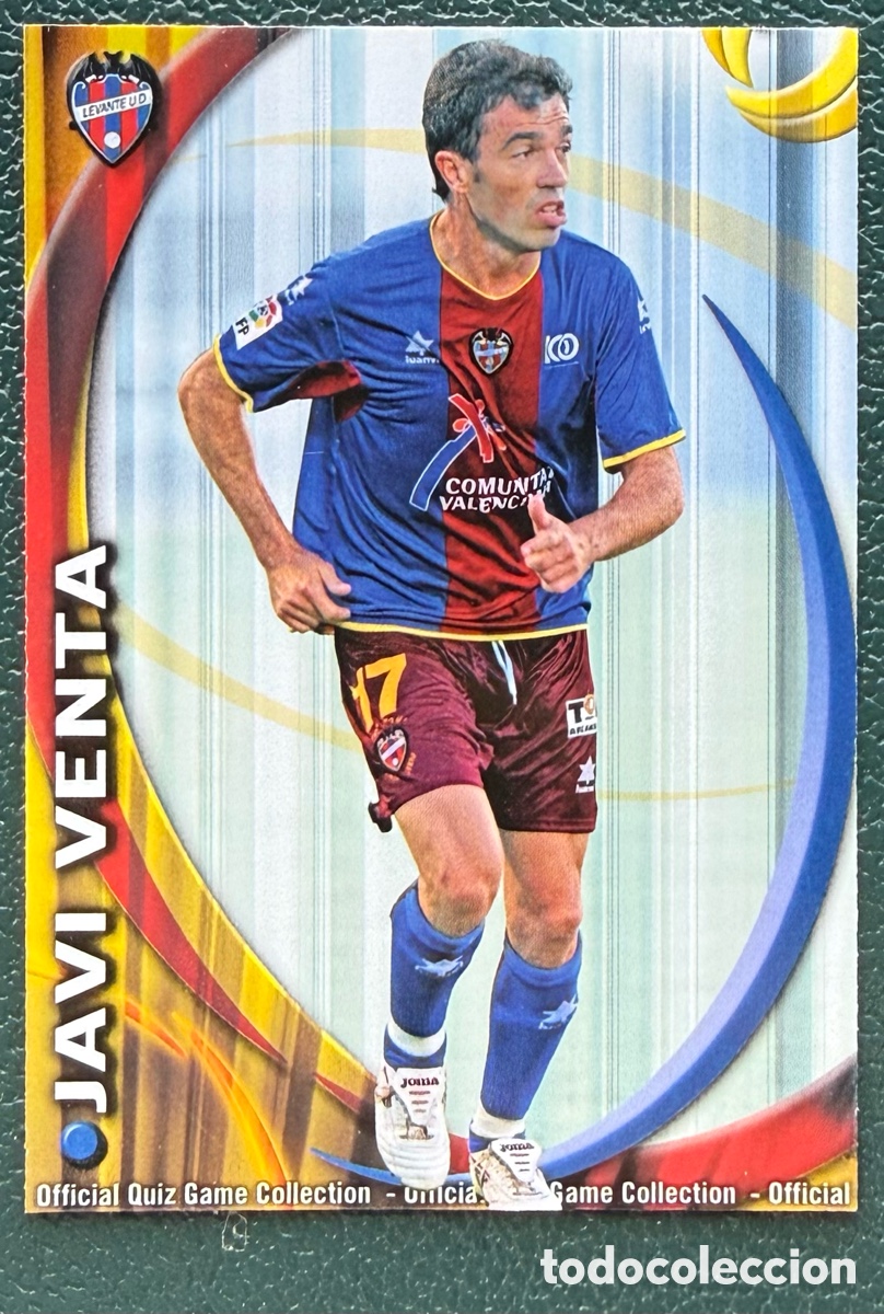 Football Stickers: 523 JAVI VENTA LEVANTE UD FICHAS ALBUM MUNDICROMO 2010 2011 10 11