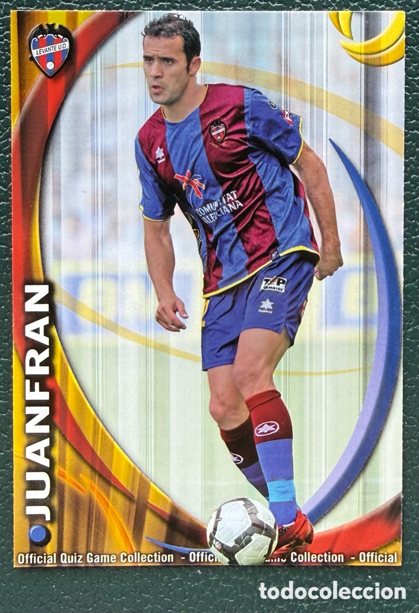 Football Stickers: 524 JUANFRAN LEVANTE UD FICHAS ALBUM MUNDICROMO 2010 2011 10 11
