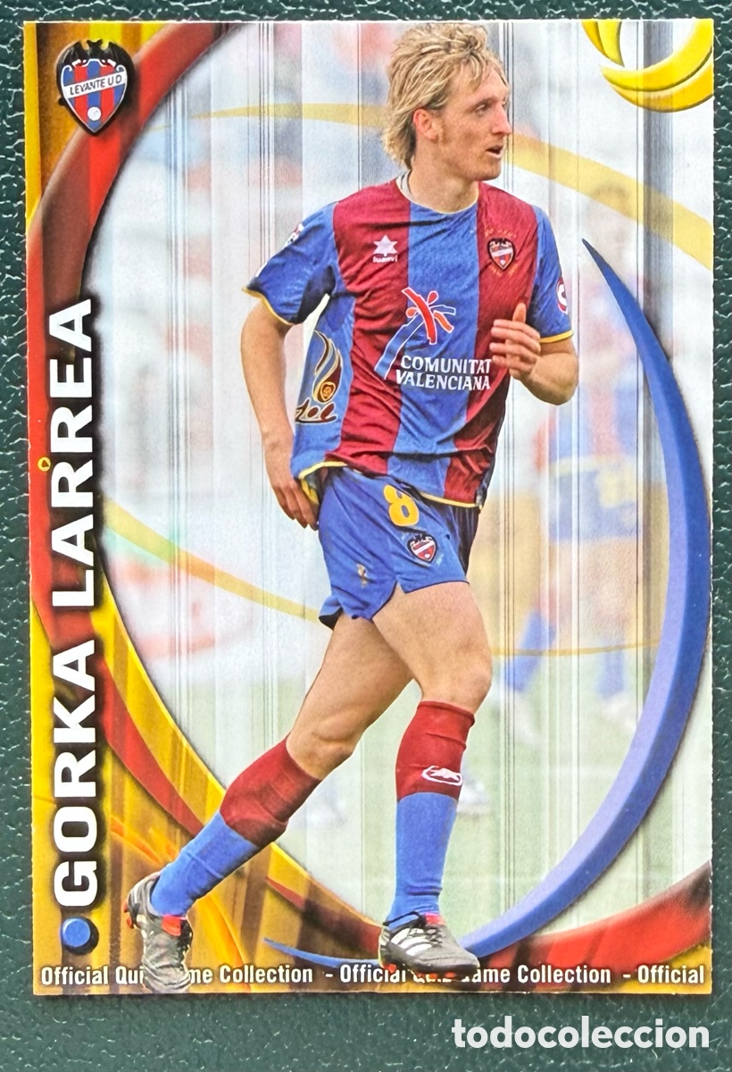 Football Stickers: 526 GORKA LARREA LEVANTE UD FICHAS ALBUM MUNDICROMO 2010 2011 10 11