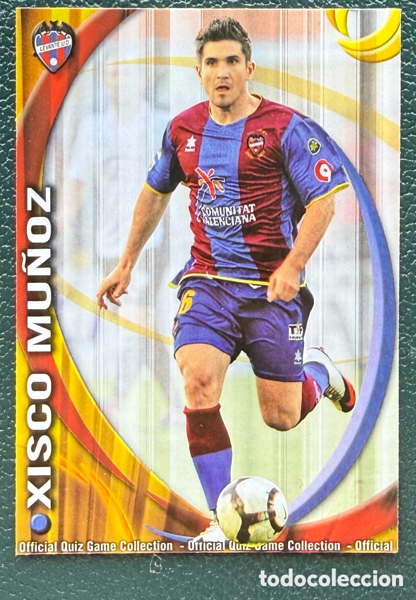 Figurine di Calcio: 532 XISCO MU&Ntilde;OZ LEVANTE UD FICHAS ALBUM MUNDICROMO 2010 2011 10 11