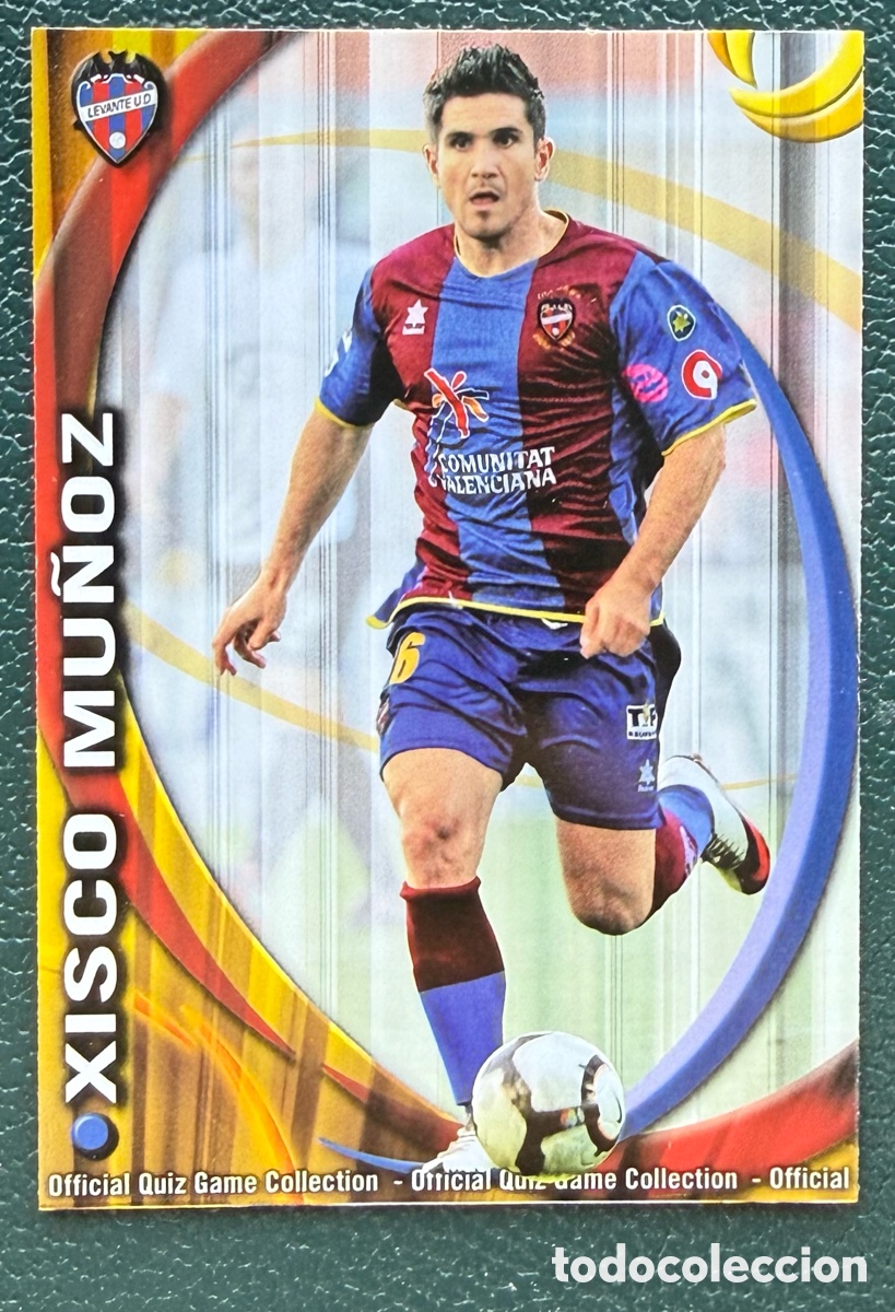 Cromos de Futebol: 535 XISCO MU&Ntilde;OZ LEVANTE UD ERROR FICHAS ALBUM MUNDICROMO 2010 2011 10 11