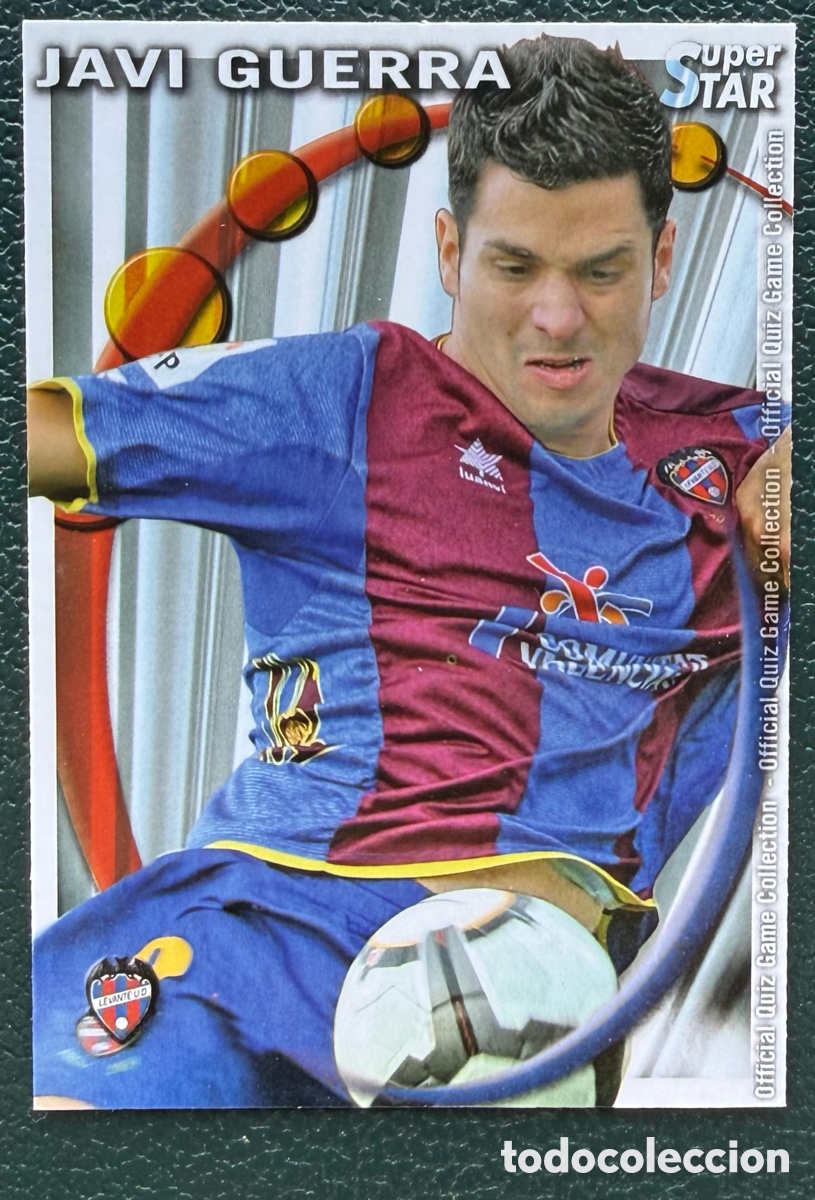 Cromos de F&uacute;tbol: 538 JAVI GUERRA LEVANTE UD SUPERSTAR MATE FICHAS ALBUM MUNDICROMO 2010 2011 10 11