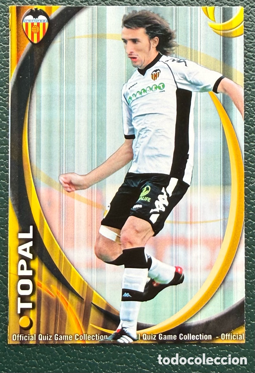 Fu&szlig;ball-Sticker: 644 TOPAL VALENCIA CF FICHAS ALBUM MUNDICROMO 2010 2011 10 11