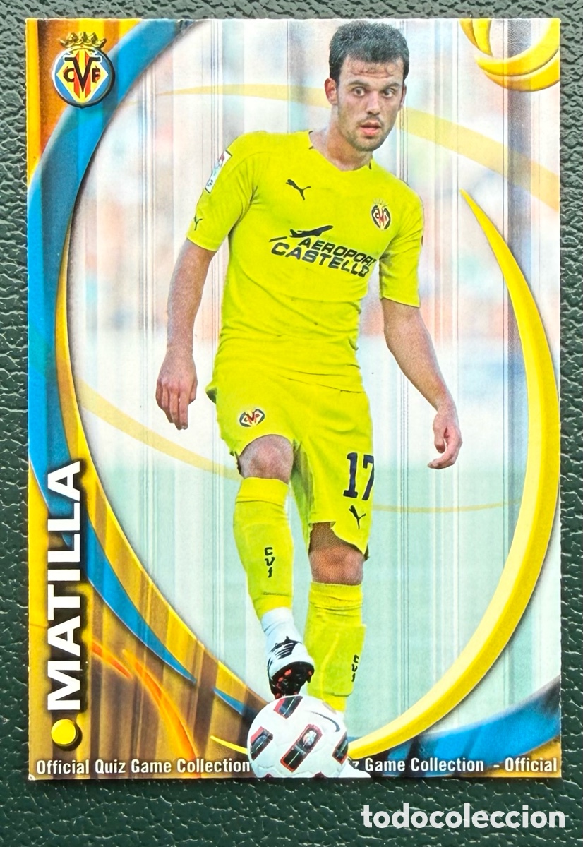 Fu&szlig;ball-Sticker: 646 MATILLA VILLARREAL CF FICHAS ALBUM MUNDICROMO 2010 2011 10 11
