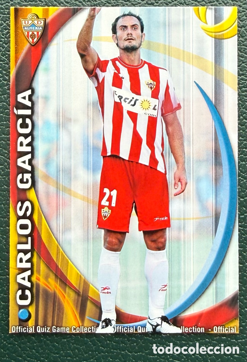 Fu&szlig;ball-Sticker: 648 CARLOS GARCIA UD ALMERIA FICHAS ALBUM MUNDICROMO 2010 2011 10 11