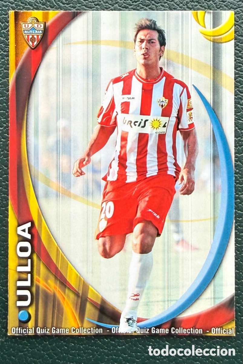Fu&szlig;ball-Sticker: 649 ULLOA UD ALMERIA FICHAS ALBUM MUNDICROMO 2010 2011 10 11