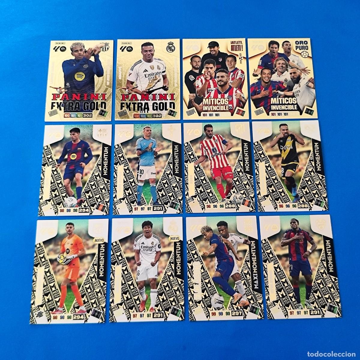 Cromos de F&uacute;tbol: Adrenalyn 2025 2026 / 25 26 Momentum Gonzalo Joan Garc&iacute;a Cl&aacute;sico Extra Gold Yamal Mbapp&eacute; M&iacute;ticos