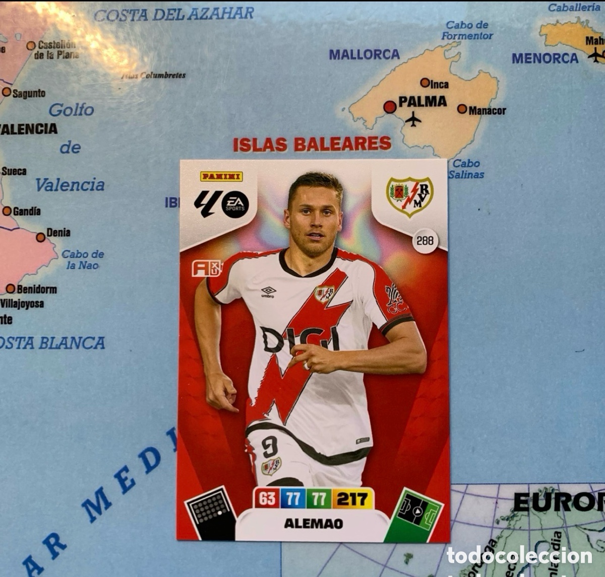 Cromos de F&uacute;tbol: Alemao n&uacute;mero 288 del Rayo Vallecano cromo adrenalyn XL 25-26 2025-2026