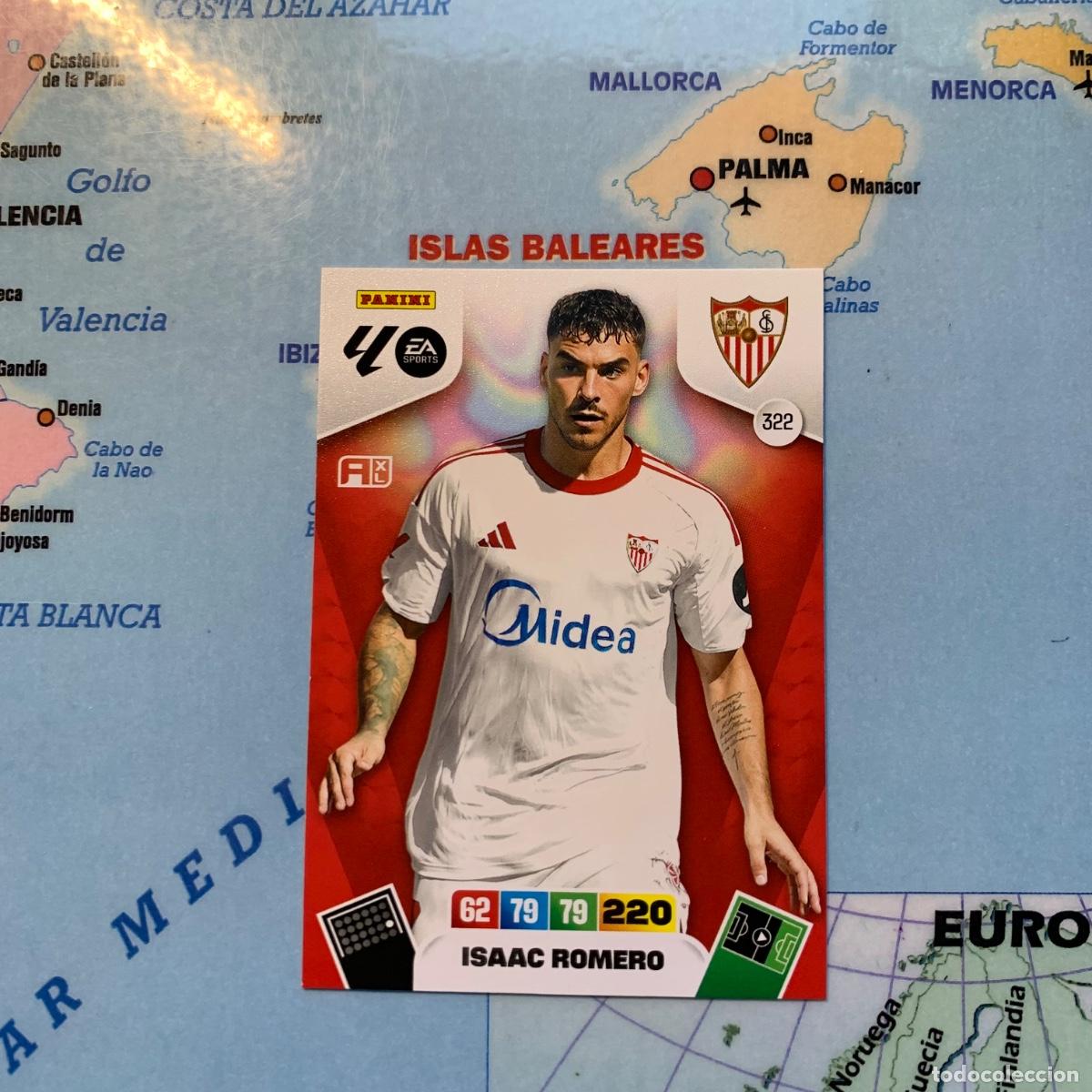 Cromos de F&uacute;tbol: Isaac Romero n&uacute;mero 322 del Sevilla cromo adrenalyn XL 25-26 2025-2026
