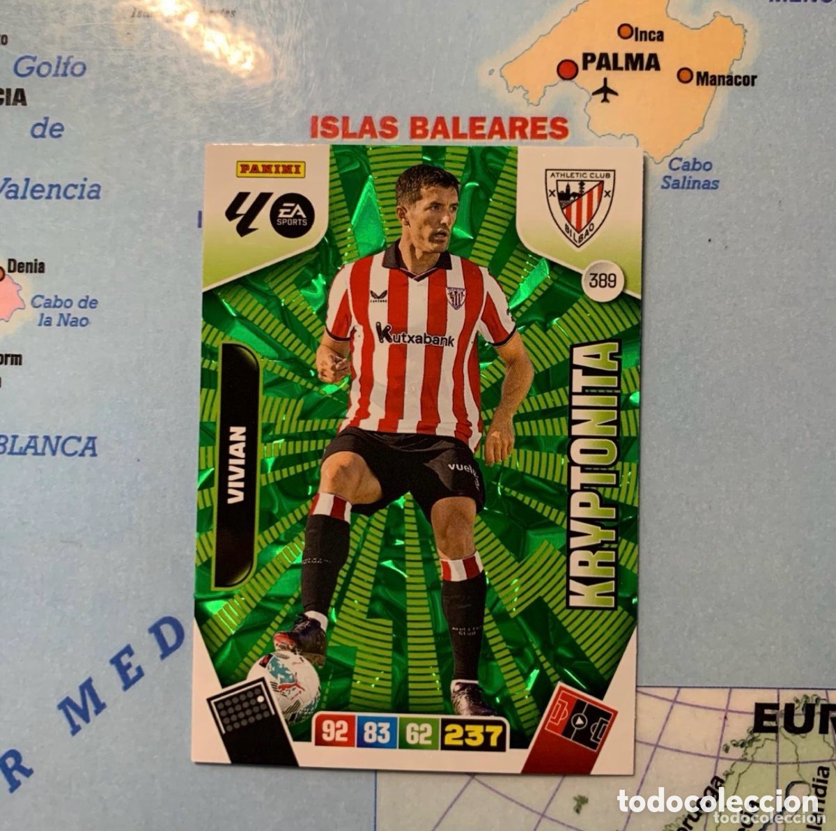 Cromos de F&uacute;tbol: Vivian Kryptonita n&uacute;mero 389 del Athletic de Bilbao cromo adrenalyn XL 25-26 2025-2026