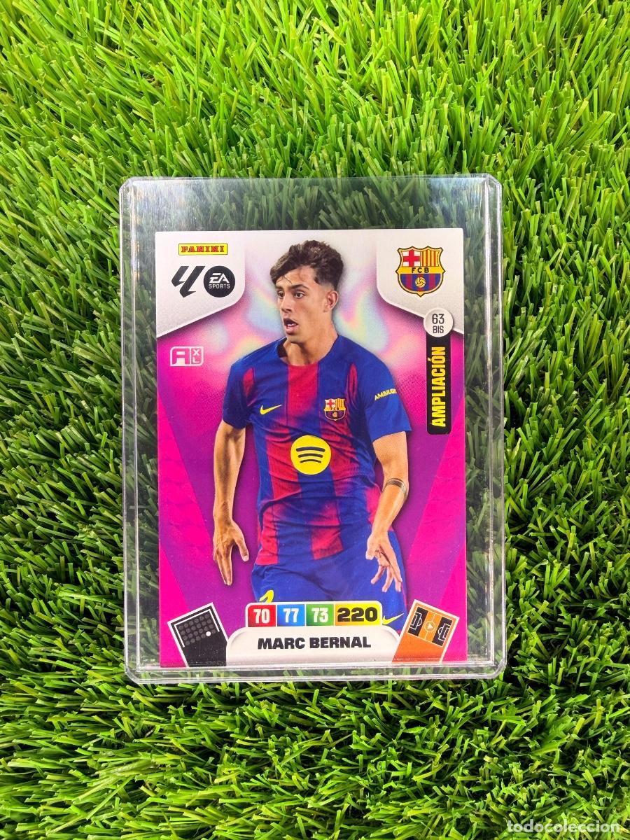 Cromos de F&uacute;tbol: N&ordm; 63BIS Marc Bernal Ampliaci&oacute;n FC Barcelona Adrenalyn XL 25 26