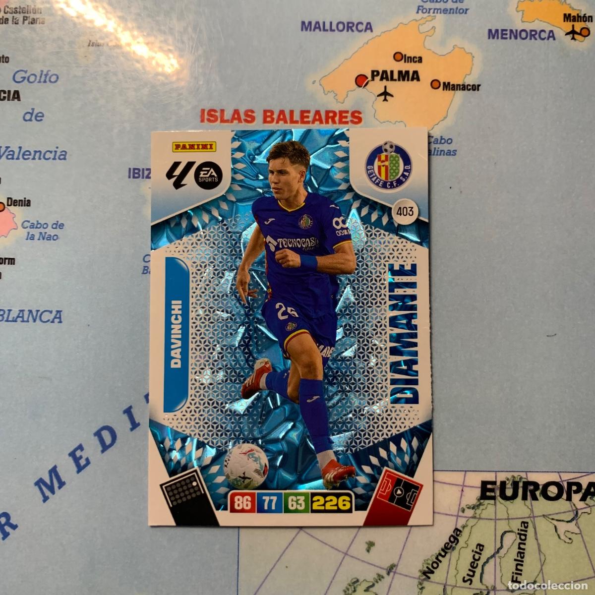 Cromos de F&uacute;tbol: Davinchi Diamante n&uacute;mero 403 del Getafe cromo adrenalyn XL 25-26 2025-2026