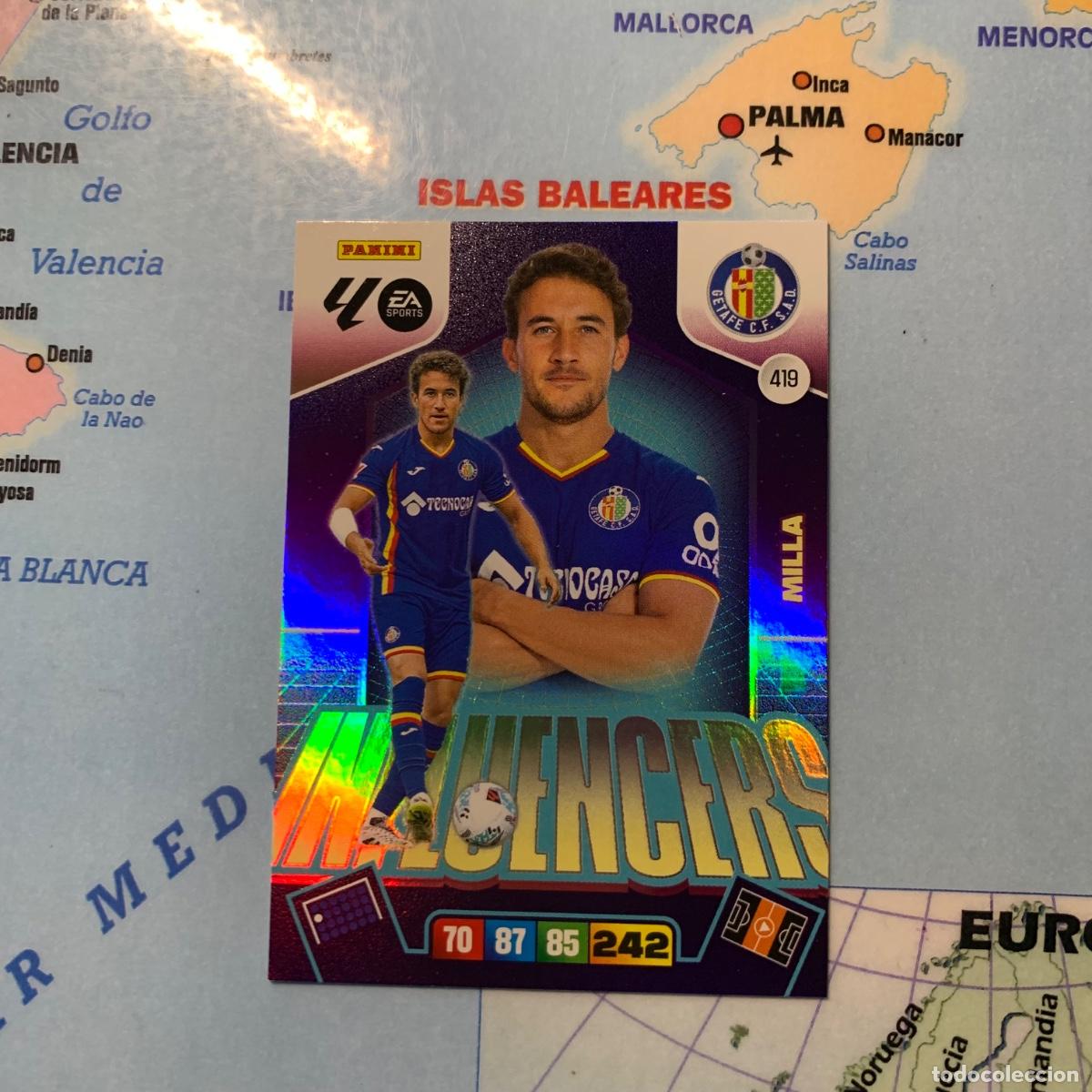 Cromos de F&uacute;tbol: Milla Influencers n&uacute;mero 419 del Getafe cromo adrenalyn XL 25-26 2025-2026