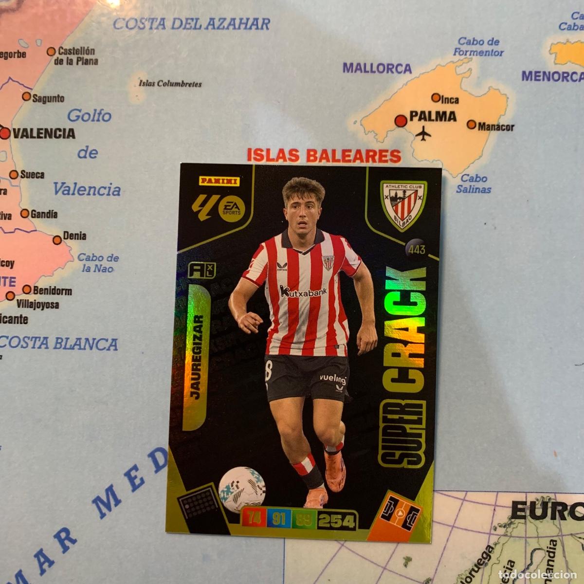 Cromos de F&uacute;tbol: Jauregizar S&uacute;per Crack n&uacute;mero 443 Del Athletic de Bilbao cromo adrenalyn XL 25-26 2025-2026