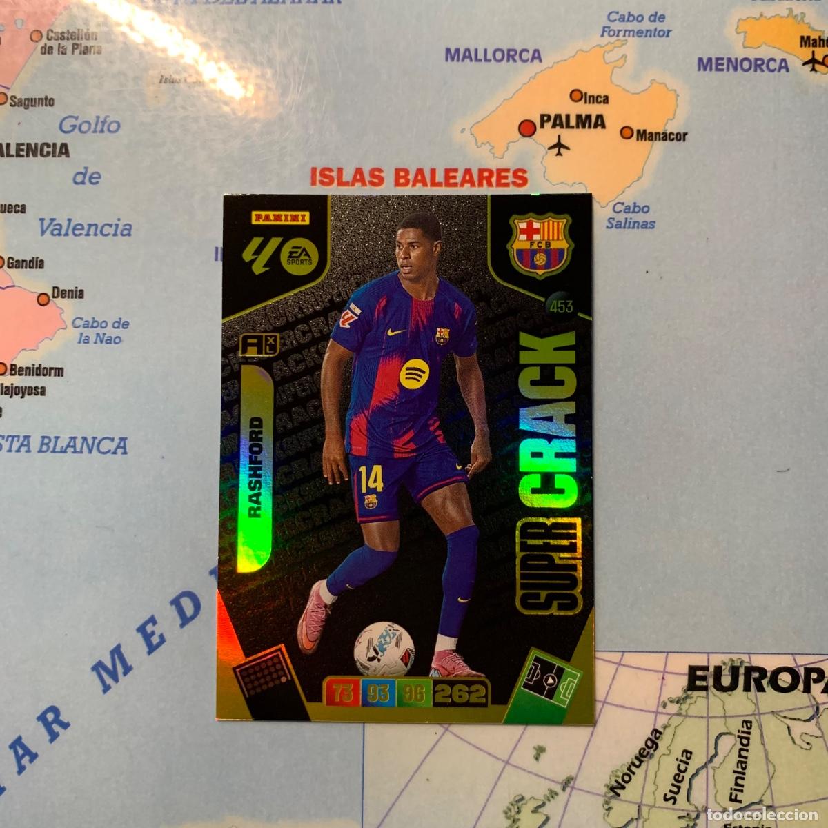 Cromos de F&uacute;tbol: Rashford S&uacute;per Crack n&uacute;mero 453 Del Barcelona cromo adrenalyn XL 25-26 2025-2026