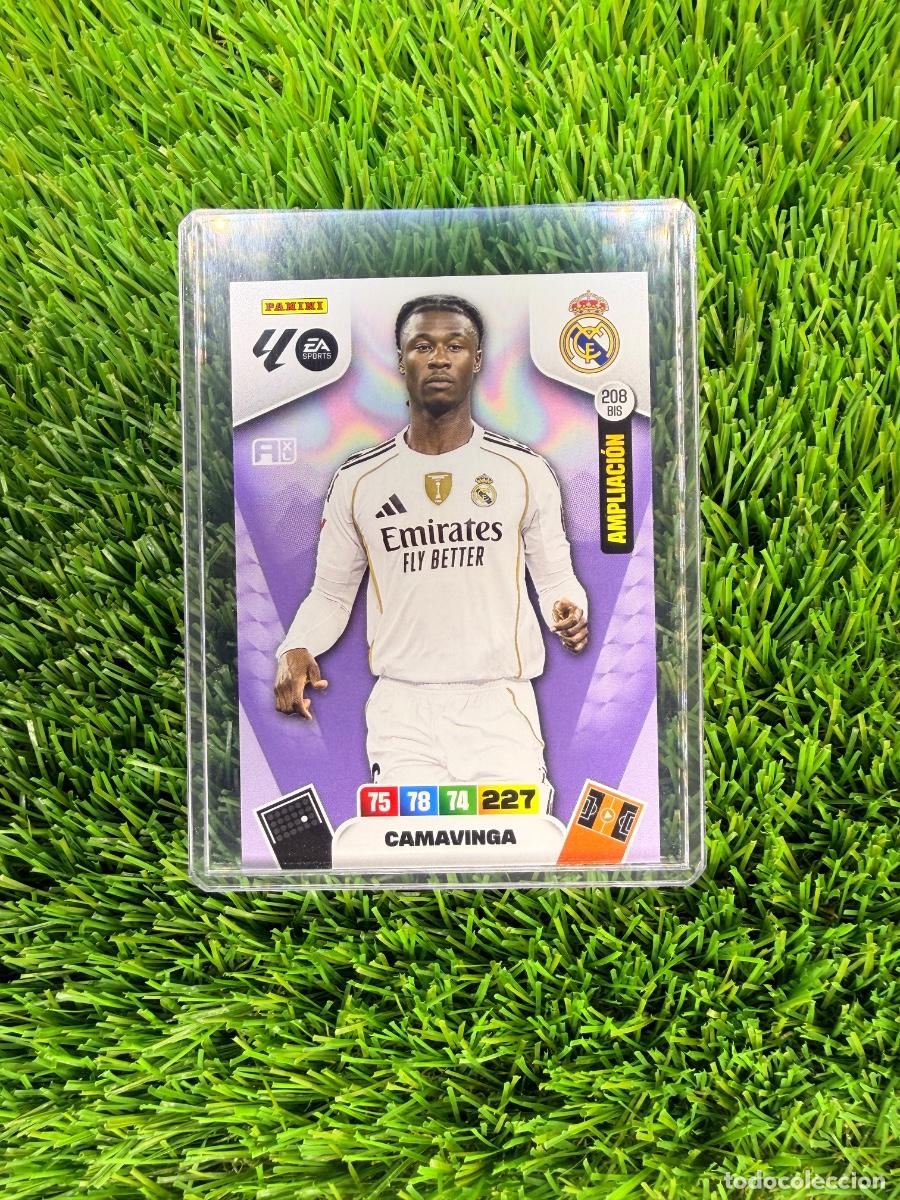 Cromos de F&uacute;tbol: N&ordm; 208BIS Camavinga Ampliaci&oacute;n Real Madrid CF Adrenalyn XL 25 26