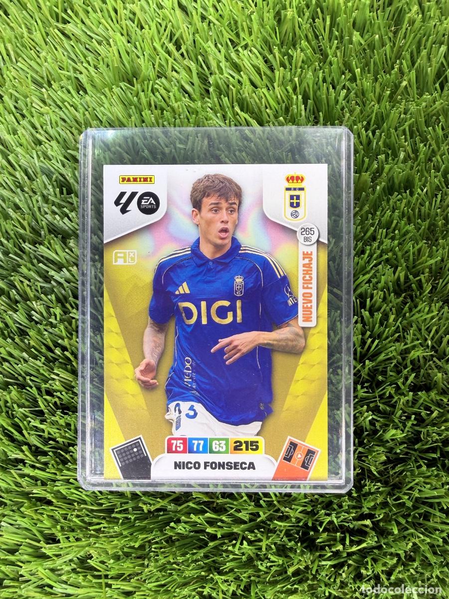 Cromos de F&uacute;tbol: N&ordm; 265BIS Nico Fonseca Nuevo Fichaje Real Oviedo Adrenalyn XL 25 26