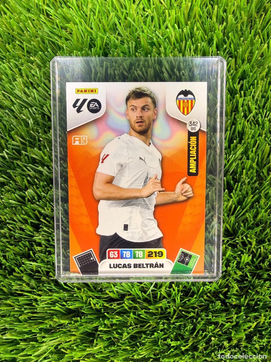 Cromos de F&uacute;tbol: N&ordm; 342BIS Lucas Beltr&aacute;n Ampliaci&oacute;n Valencia CF Adrenalyn XL 25 26