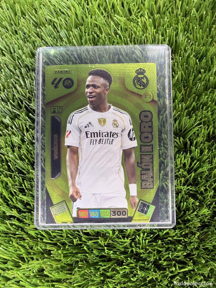 Cromos de F&uacute;tbol: N&ordm; 473 Vin&iacute;cius Jr Bal&oacute;n de Oro Real Madrid CF Adrenalyn XL 25 26