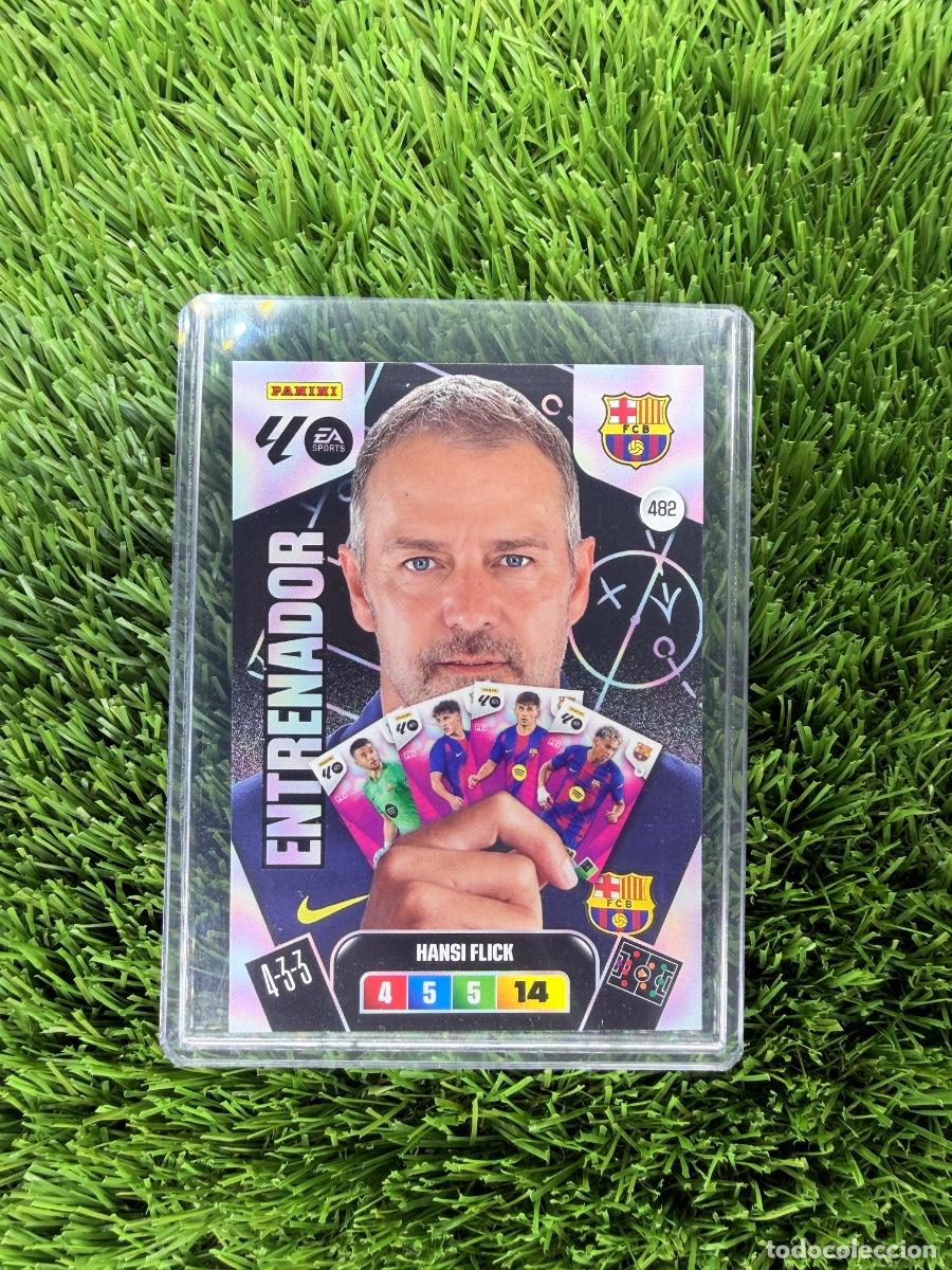 Cromos de F&uacute;tbol: N&ordm; 482 Hansi Flick Entrenador FC Barcelona Adrenalyn XL 25 26