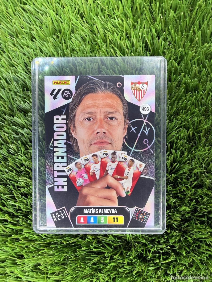 Cromos de F&uacute;tbol: N&ordm; 496 Mat&iacute;as Almeyda Entrenador Sevilla FC Adrenalyn XL 25 26