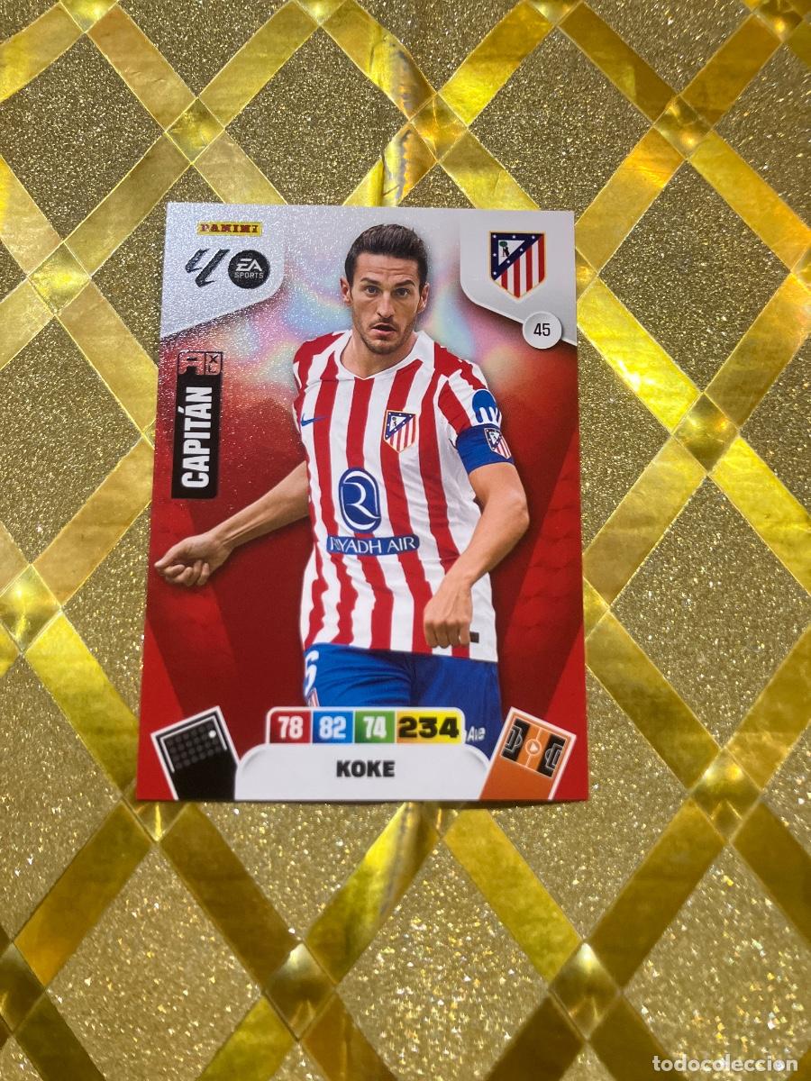 Cromos de F&uacute;tbol: CROMO DE FUTBOL NUMERO 45 KOKE ATLETICO DE MADRID ADRENALYN XL 2025 2026 PANINI !