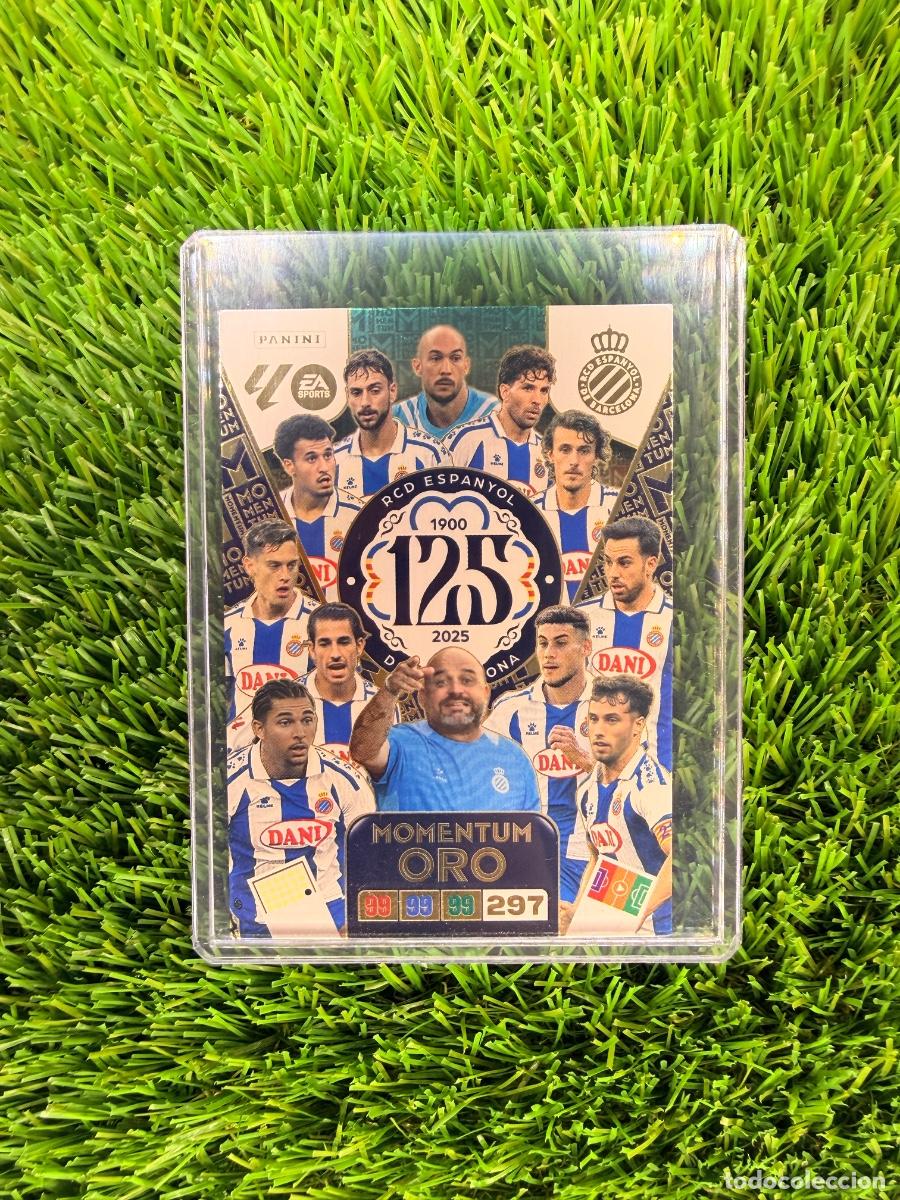Cromos de F&uacute;tbol: RCD Espanyol - 125 Aniversario Momentum Oro Adrenalyn XL 25 26