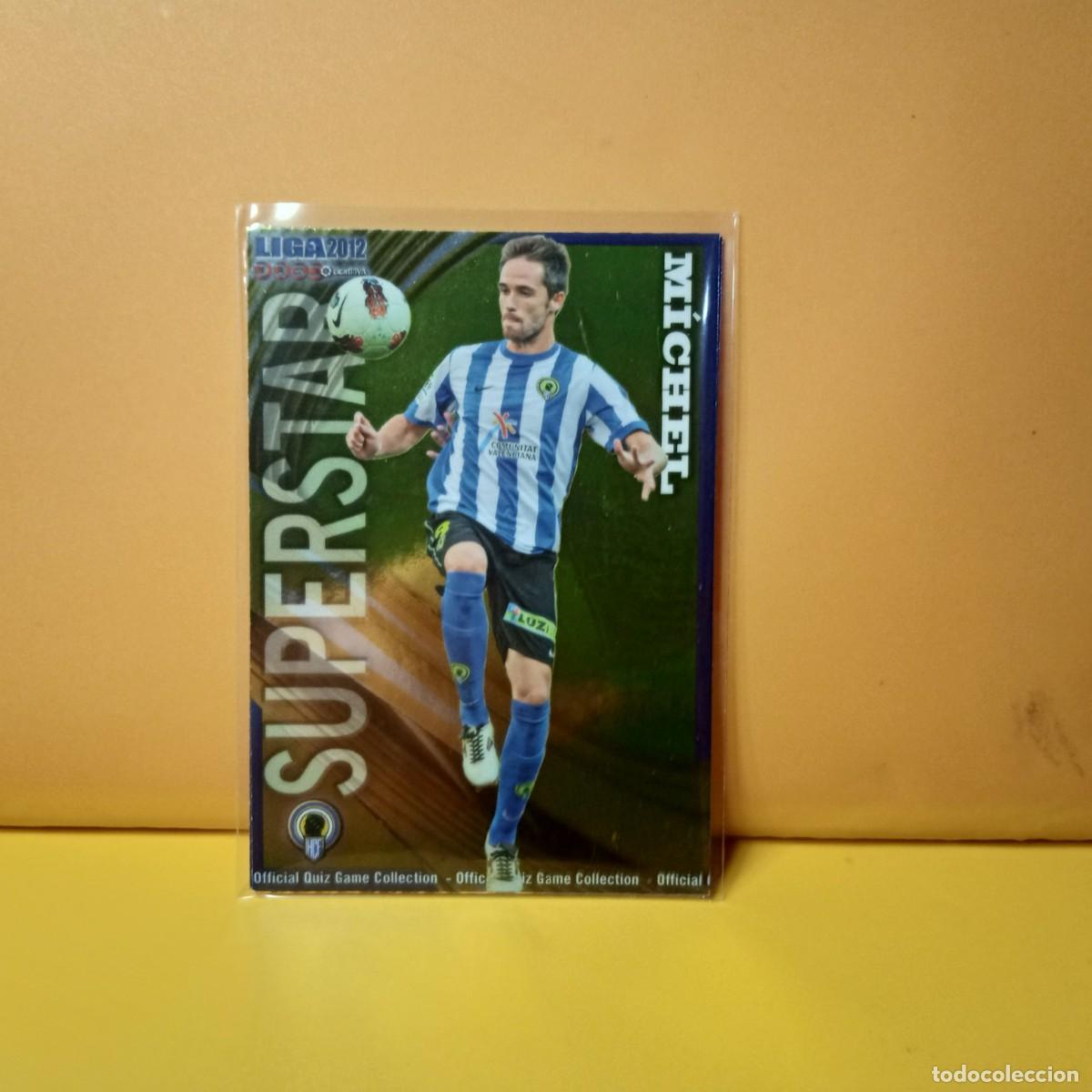 Cromos de F&uacute;tbol: MUNDICROMO 2011 2012 11 12 BRILLO LISO SUPERSTAR HERCULES C.F M&Iacute;CHEL 753