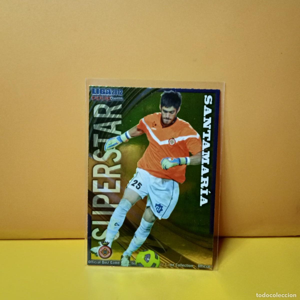 Cromos de F&uacute;tbol: MUNDICROMO 2011 2012 11 12 BRILLO LISO SUPERSTAR GIRONA F.C SANTAMAR&Iacute;A 942