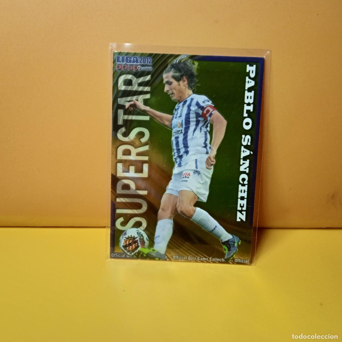 Cromos de F&uacute;tbol: MUNDICROMO 2011 2012 11 12 BRILLO LISO SUPERSTAR REDCREATIVO DE HUELVA PABLO S&Aacute;NCHEZ 962