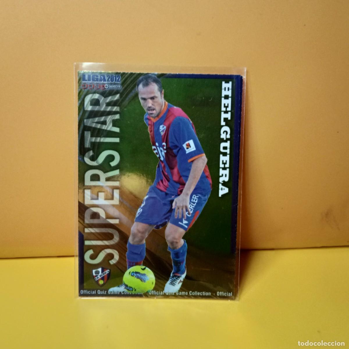 Cromos de F&uacute;tbol: MUNDICROMO 2011 2012 11 12 BRILLO LISO SUPERSTAR S.D HUESCA HELGUERA 1004