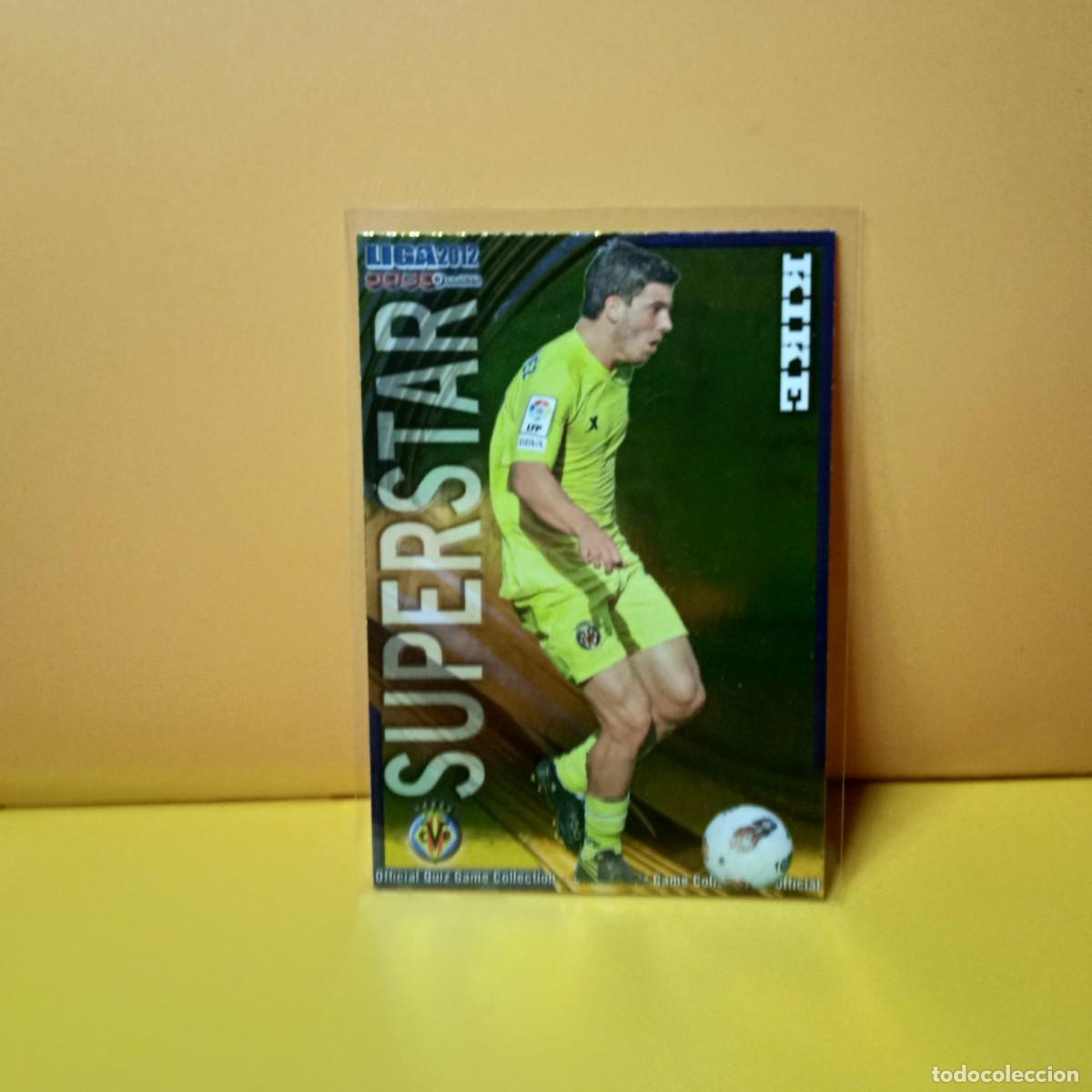 Cromos de F&uacute;tbol: MUNDICROMO 2011 2012 11 12 BRILLO LISO SUPERSTAR VILLARREAL C.F B KIKE 1068