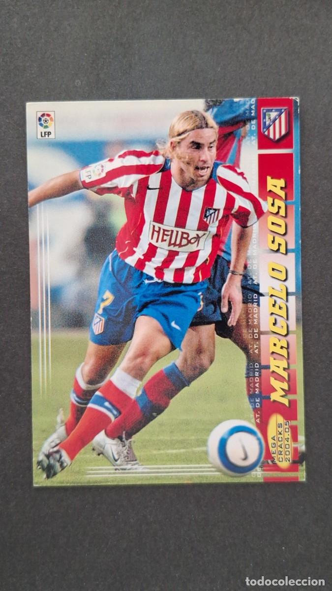 Cromos de F&uacute;tbol: L2 MARCELO SOSA ATLETICO DE MADRID 46 BIS NUEVA FICHA PANINI MEGACRACKS 2004 2005 04 05