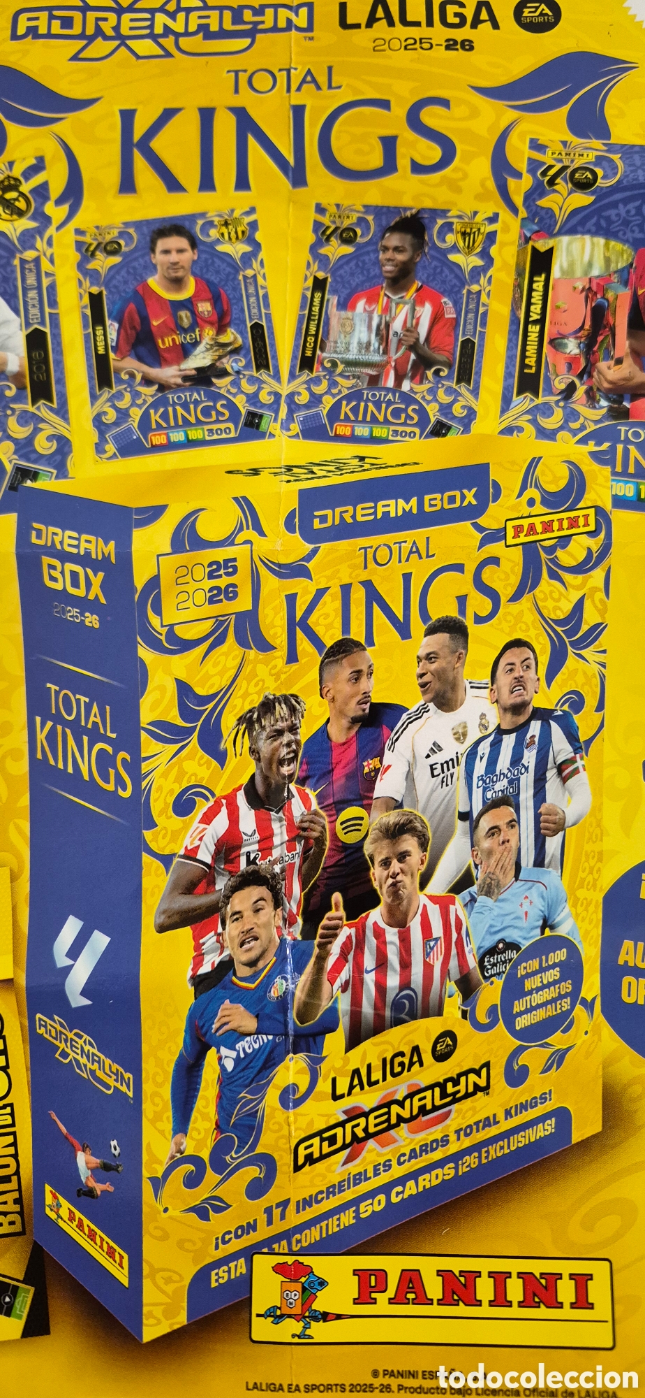 Cromos de F&uacute;tbol: CAJA TOTAL KINGS SIN ABRIR