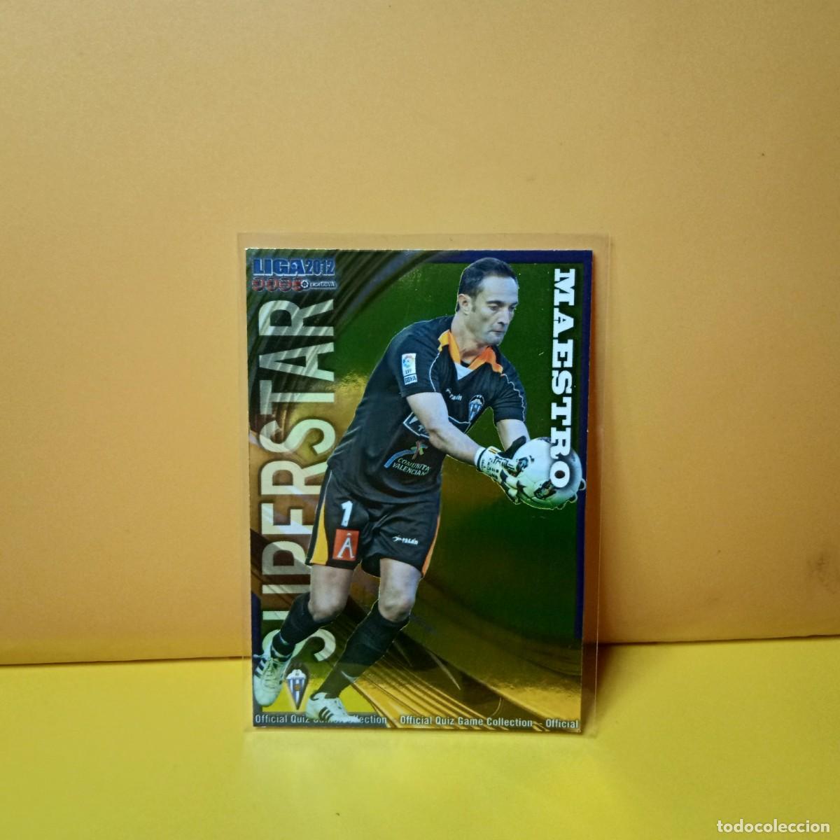 Fu&szlig;ball-Sticker: MUNDICROMO 2011 2012 11 12 BRILLO LISO SUPERSTAR C.D ALCOYANO MAESTRO 1151