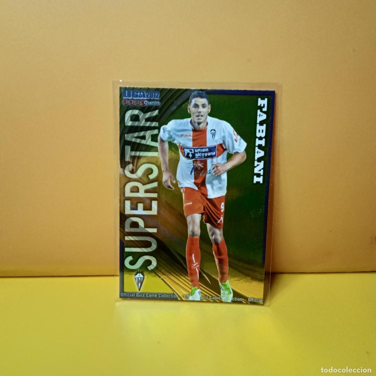 Cromos de F&uacute;tbol: MUNDICROMO 2011 2012 11 12 BRILLO LISO SUPERSTAR C.D ALCOYANO FABIANI 1152