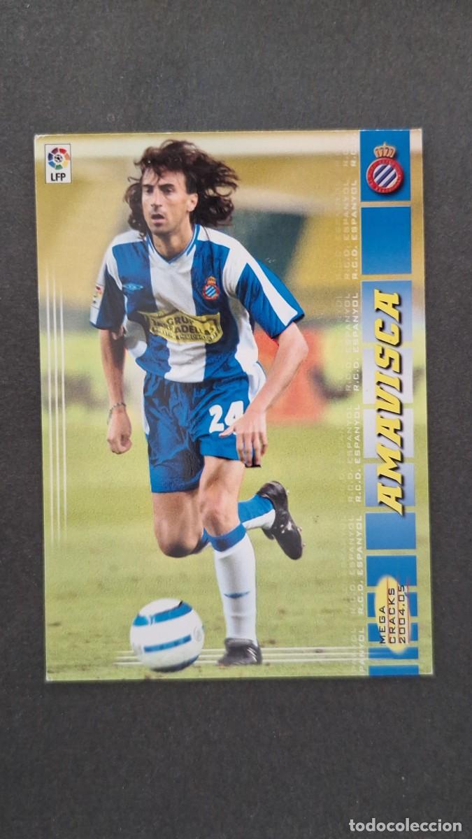 Cromos de F&uacute;tbol: L2 AMAVISCA R. C. D. ESPA&Ntilde;OL 122 BIS NUEVA FICHA PANINI MEGACRACKS 2004 2005 04 05