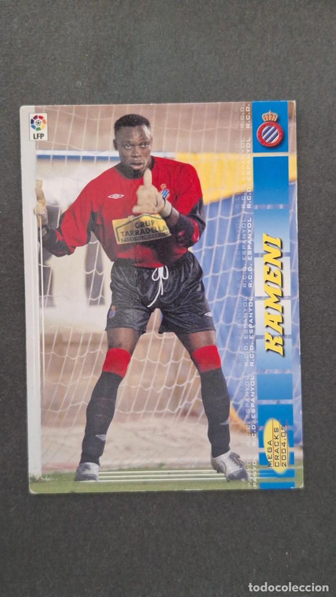 Cromos de F&uacute;tbol: L2 KAMENI R. C. D. ESPA&Ntilde;OL 463 NUEVO FICHAJE PANINI MEGACRACKS 2004 2005 04 05