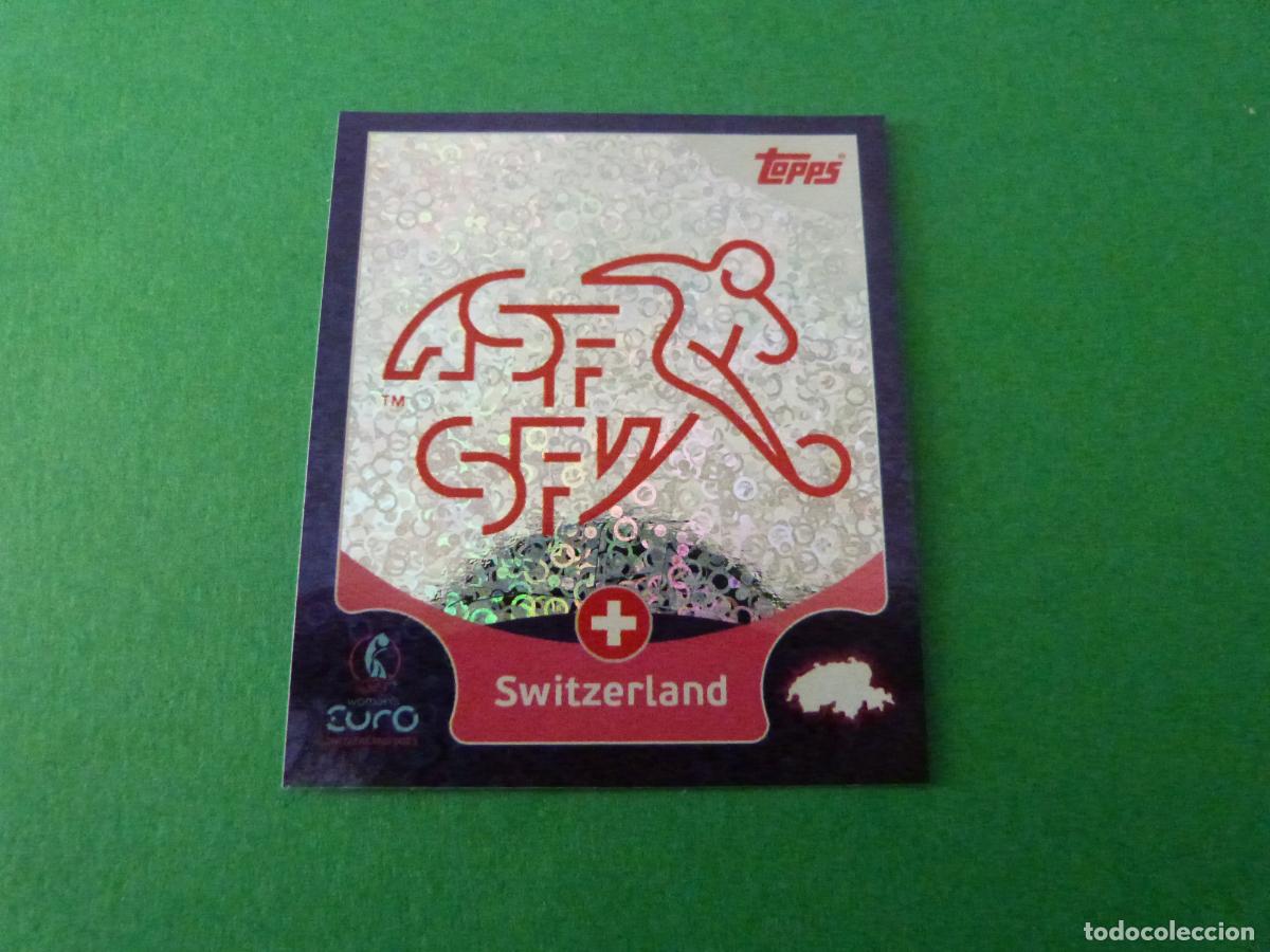Cromos de F&uacute;tbol: CROMO FUTBOL ESCUDO SUIZA SIN PEGAR N&ordm; 13 EUROCOPA EURO FEMENINA SUIZA 2025 TOPPS