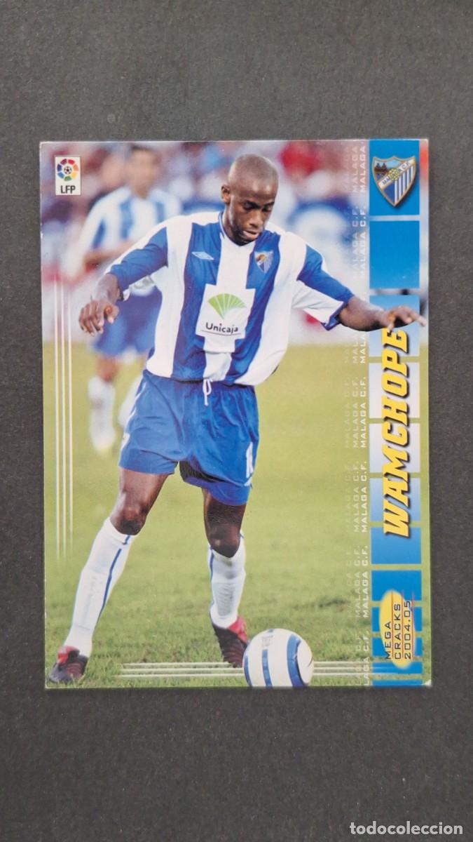 Cromos de F&uacute;tbol: L2 WAMCHOPE MALAGA C. F. 491 NUEVO FICHAJE PANINI MEGACRACKS 2004 2005 04 05
