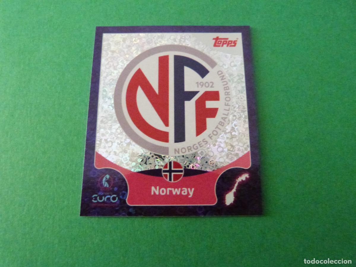 Cromos de F&uacute;tbol: CROMO FUTBOL ESCUDO NORUEGA SIN PEGAR N&ordm; 16 EUROCOPA EURO FEMENINA SUIZA 2025 TOPPS