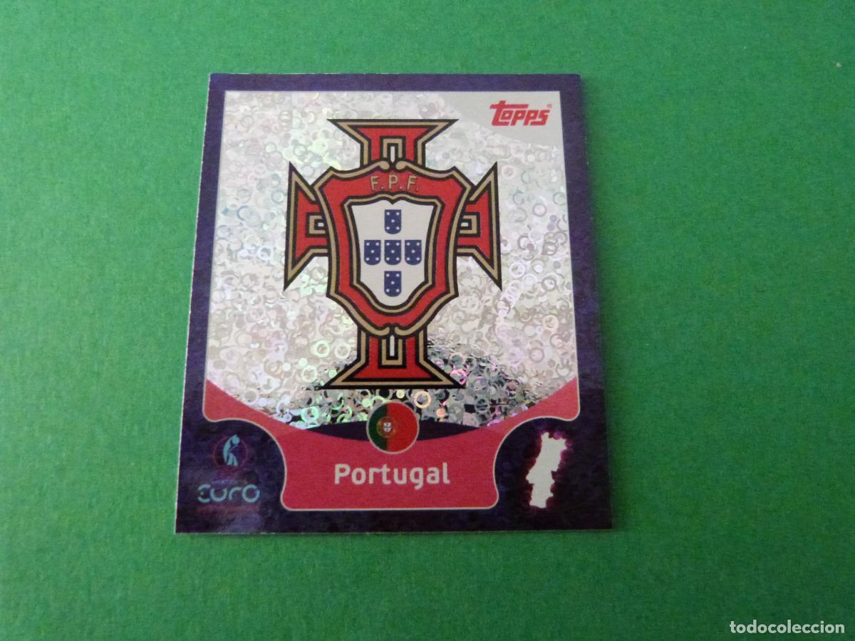 Cromos de F&uacute;tbol: CROMO FUTBOL ESCUDO PORTUGAL SIN PEGAR N&ordm; 18 EUROCOPA EURO FEMENINA SUIZA 2025 TOPPS