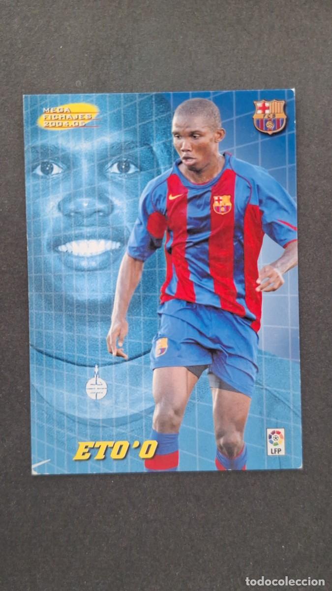 Cromos de F&uacute;tbol: L2 ETO'O F. C. BARCELONA 499 MEGA FICHAJE PANINI MEGACRACKS 2004 2005 04 05